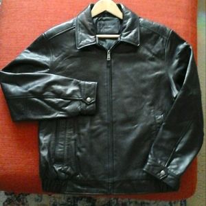 "DOCKERS" Large Mens Leather Jacket